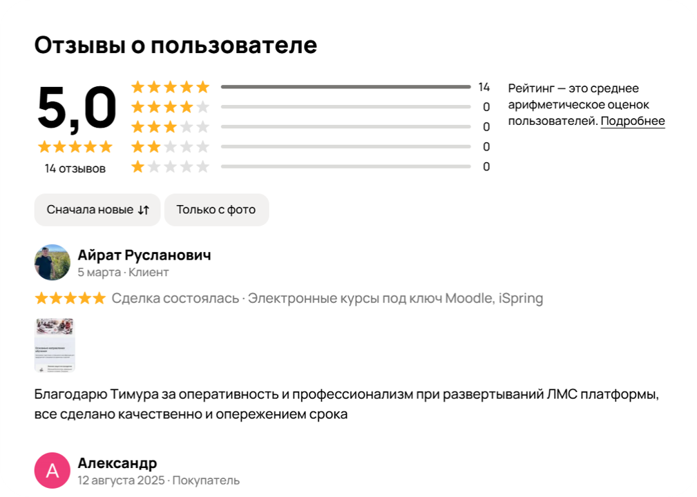 Отзывы клиентов LMSPROFI — скрин 2